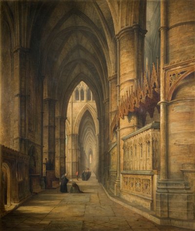 La tumba de Eduardo III, Abadía de Westminster de David Roberts